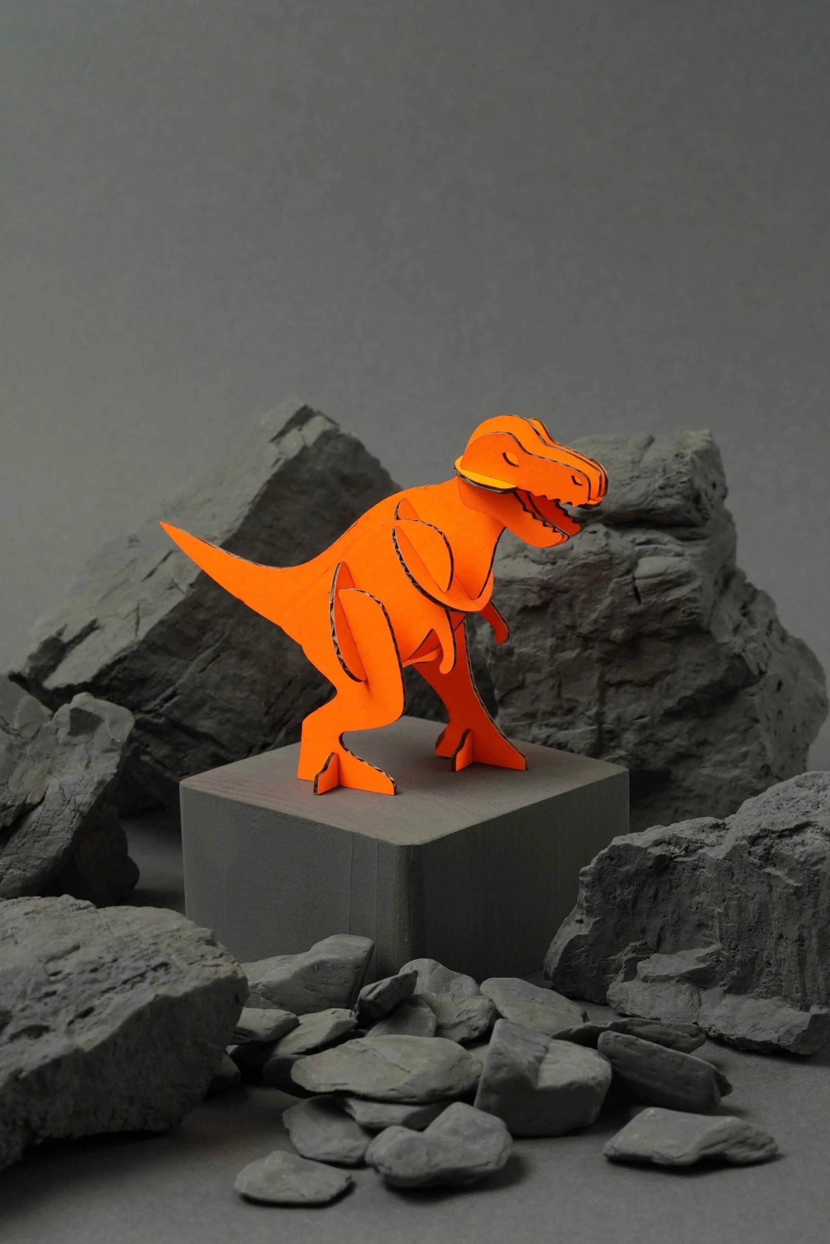 Tyrannosaurus - Kit en carton Assembli Fluor Orange